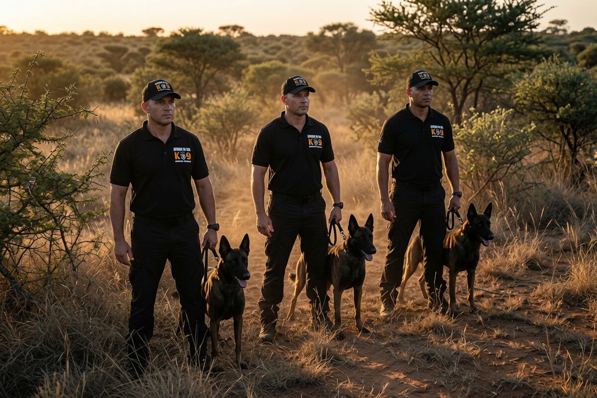 The Recon Tracker Team — handlers and tracking dogs in the field